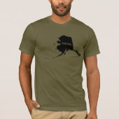アラスカ州マップはTシャツに所属 Tシャツ (正面)