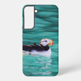 アラスカ州レスレクション湾のツノメドリ SAMSUNG GALAXY S22+ケース