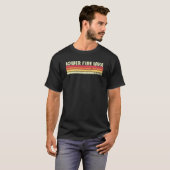 アラスカ州ローワーファイヤーレイク 釣り キャンプ 楽しい 夏 Tシャツ (正面フル)