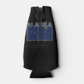 アラスカ州文字国旗 ボトルクーラー (裏面)