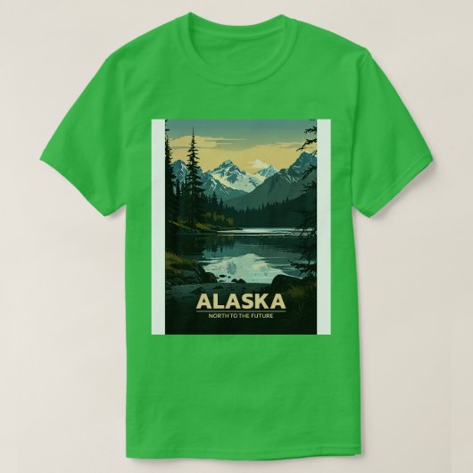 アラスカ州旅行Tシャツ Tシャツ (デザイン正面)