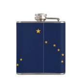 アラスカ州旗を持つ愛国的な特別なフラスコ フラスク (裏面)