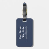 アラスカ州旗カスタム荷物タグ ラゲッジタグ (裏面縦)