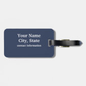 アラスカ州旗カスタム荷物タグ ラゲッジタグ (裏面横)