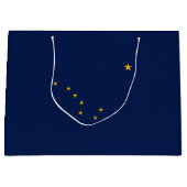 アラスカ州旗デザイン ラージペーパーバッグ (正面)