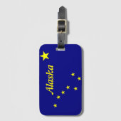 アラスカ州旗ラゲージタグ ラゲッジタグ (正面縦)