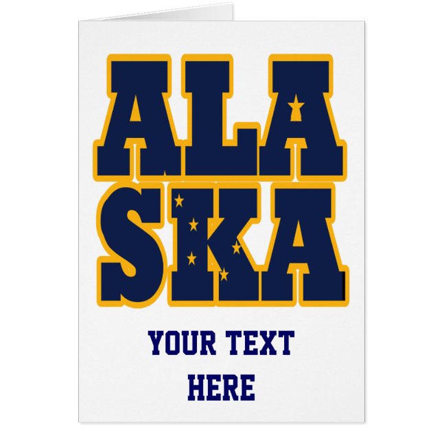 アラスカ州旗文字 (正面)