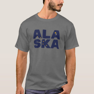 アラスカ州旗文字 Tシャツ