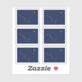 アラスカ州旗、アメリカ州旗 シール (シート)