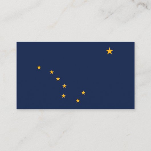 アラスカ州旗、アラスカ州旗 名刺 (正面)