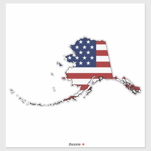 アラスカ州旗 シール (シート)