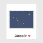 アラスカ州旗 シール (シート)