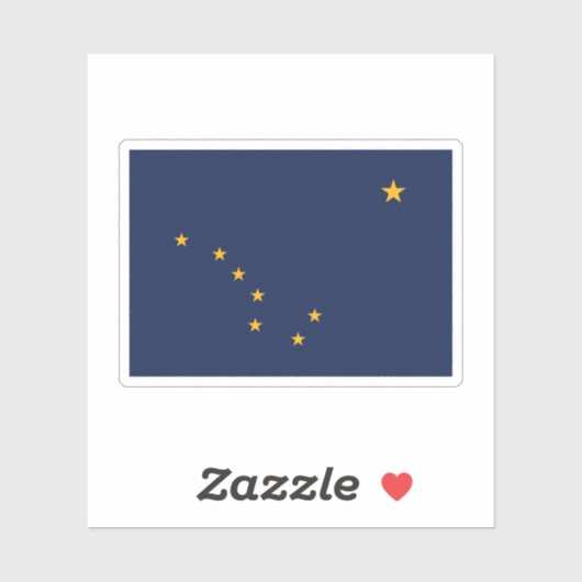 アラスカ州旗 シール (シート)