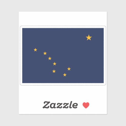 アラスカ州旗 シール (シート)