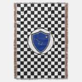 アラスカ州旗 スローブランケット (正面縦)