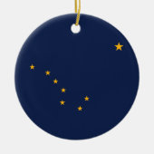 アラスカ州旗 セラミックオーナメント (正面)