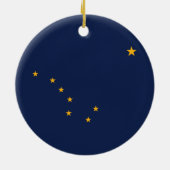 アラスカ州旗 セラミックオーナメント (裏面)