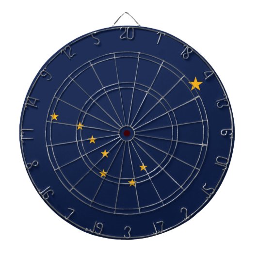 アラスカ州旗 ダーツボード (正面)