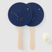 アラスカ州旗 ハンドファン (正面&裏面)