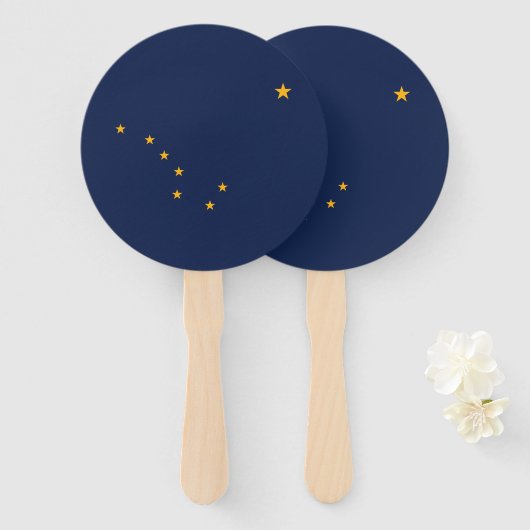 アラスカ州旗 ハンドファン (正面&裏面)