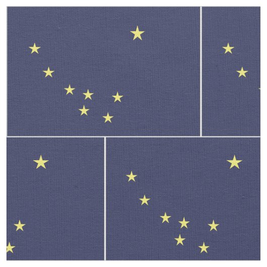 アラスカ州旗 –  ファブリック (クローズアップ)