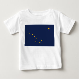 アラスカ州旗 ベビーTシャツ