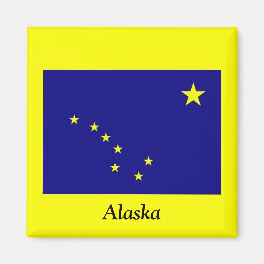 アラスカ州旗 マグネット (正面)