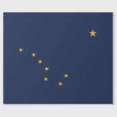 アラスカ州旗 ラッピングペーパー (フラット)