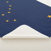 アラスカ州旗(米国州) シェルパブランケット (3/4)