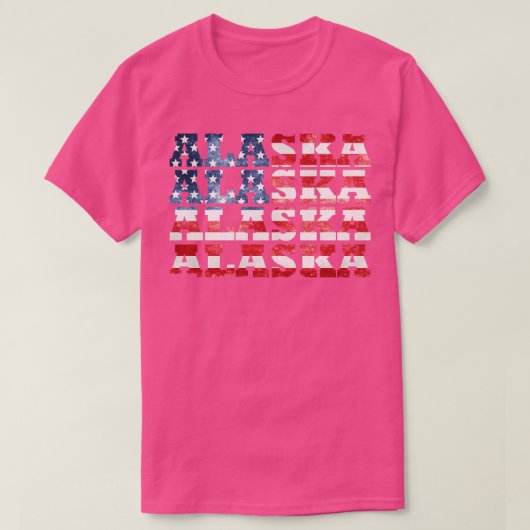 アラスカ州旗 Tシャツ (デザイン正面)