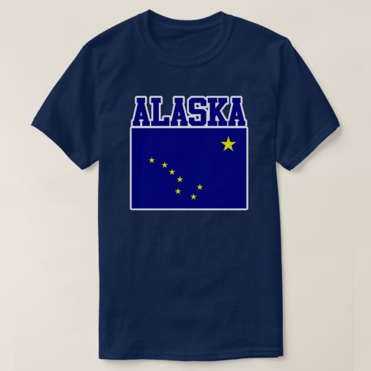 アラスカ州旗Tシャツ Tシャツ (デザイン正面)