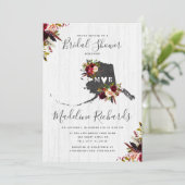 アラスカ州目的地ブライダルシャワー招待状 招待状 (スタンド正面)