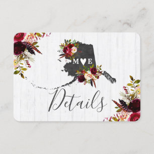 アラスカ州素朴先結婚詳細 招待状