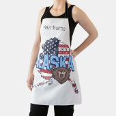 アラスカ州統一された州マップヴィンテージUSA エプロン (インサイチュ)