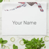 アラスカ州統一された州マップヴィンテージUSA キッチンタオル (折り畳み)