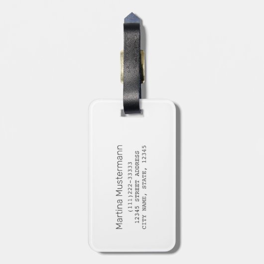 アラスカ州統一された州マップヴィンテージUSA ラゲッジタグ (裏面縦)