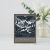 アラスカ州 |ゴシック様式の絵葉書 ポストカード (スタンド正面)