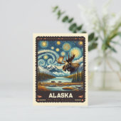 アラスカ州 |ビンセント・ヴァン・ゴッホインスパイア ポストカード (スタンド正面)