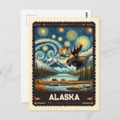アラスカ州 |ビンセント・ヴァン・ゴッホインスパイア ポストカード (正面/裏面)