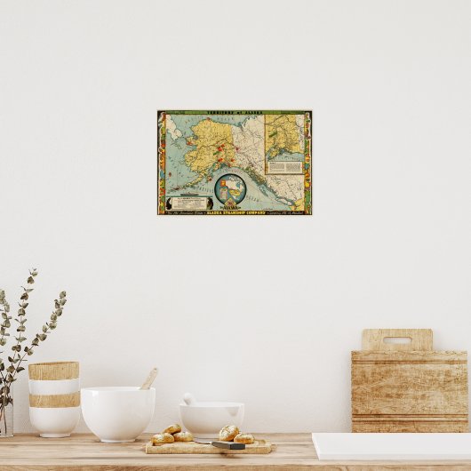 アラスカ州 ポスター (キッチン)