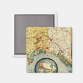 アラスカ州 マグネット (正面/裏面)