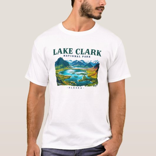 アラスカ州 レイククラーク国立公園 Tシャツ (正面)