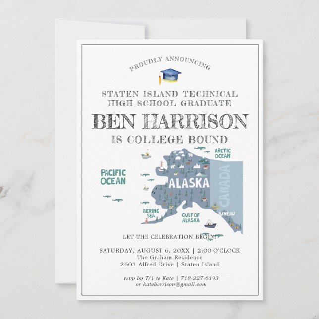 アラスカ州 |大学進学パーティー (正面)