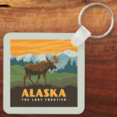 アラスカ州 | Frontier Moose キーホルダー (裏面)