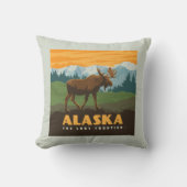 アラスカ州 | Frontier Moose クッション (正面)