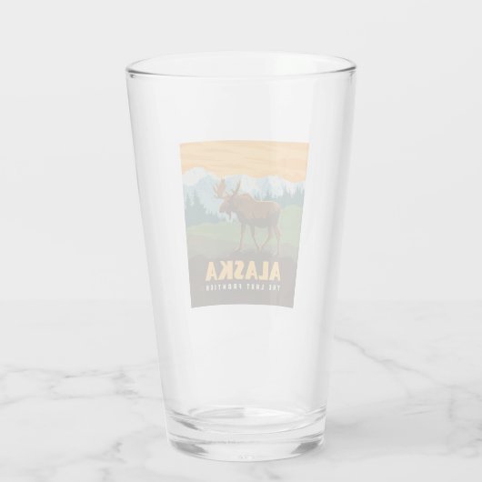 アラスカ州 | Frontier Moose タンブラーグラス (裏面)