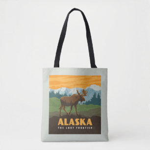 アラスカ州 Frontier Moose トートバッグ