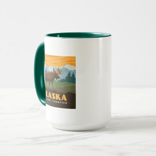 アラスカ州 | Frontier Moose マグカップ (正面左)