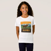 アラスカ州 | Frontier Moose Tシャツ (正面フル)