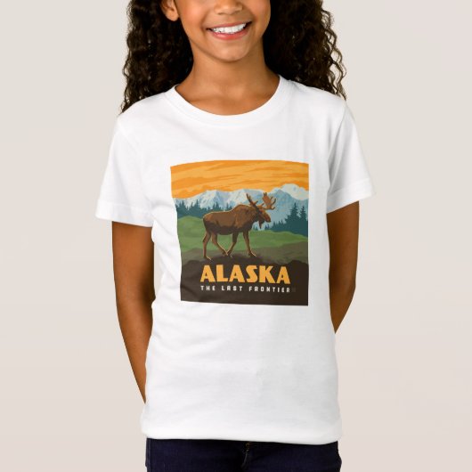 アラスカ州 | Frontier Moose Tシャツ (正面)
